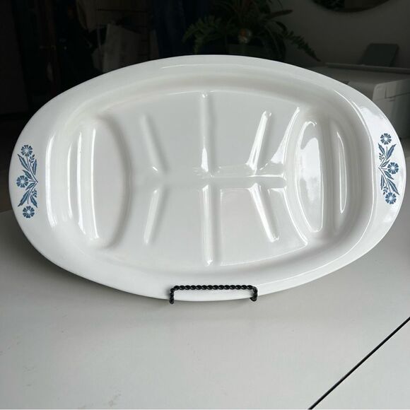 Vintage Corning Ware Blue Cornflower P-19 Platter 16.5 x 10”. MINT Condition - Picture 1 of 10
